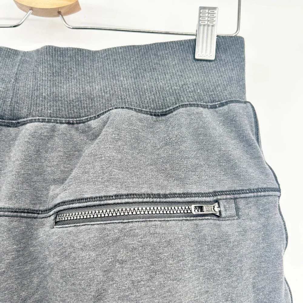 Lululemon Mens Heathered‎ Black Cross Cut Tapered Athleisure Jogger Pants Size S